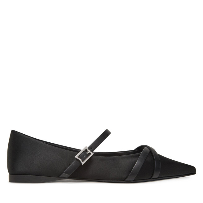 Półbuty Max Mara Satinflat - Czarny