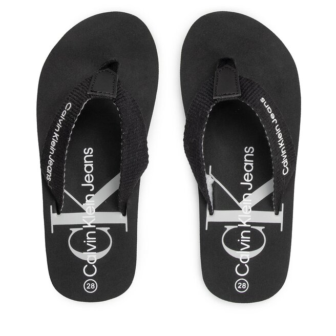Calvin Klein Jeans Flip-flops Calvin Klein Jeans Logo Print Flip Flop V3B8-80155-0058 M Black 999