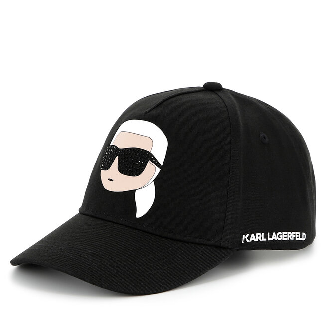Czapka z daszkiem KARL LAGERFELD - Czarny