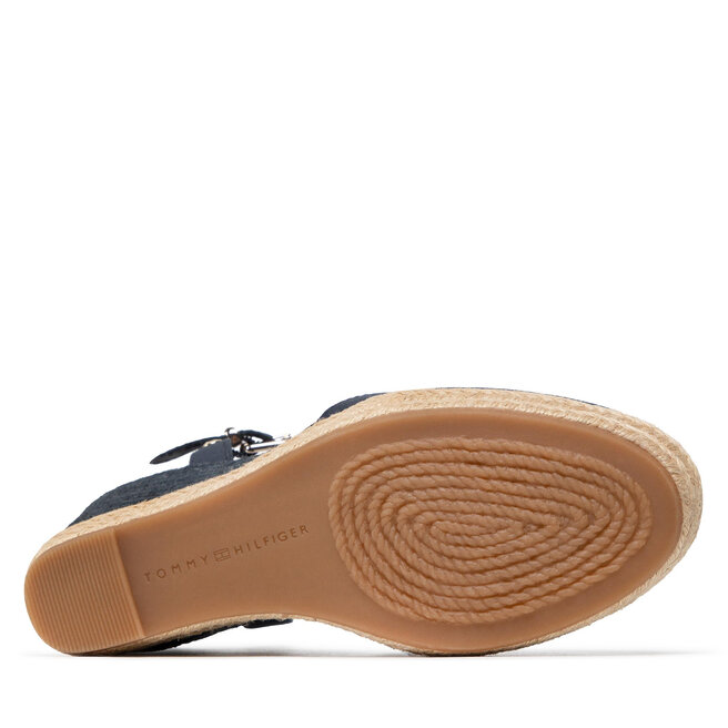 Tommy Hilfiger Espadrilky Tommy Hilfiger Basic Closed Toe High Wedge FW0FW04786 Desert Sky DW5