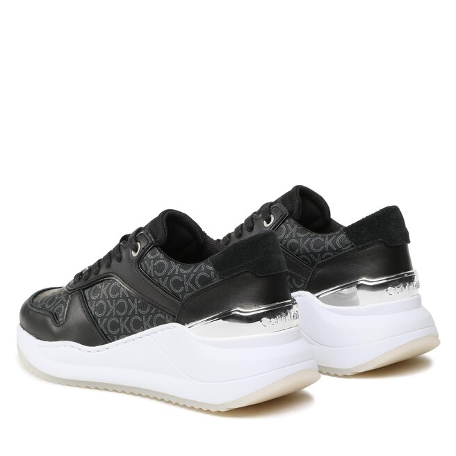 Calvin Klein Sneakers Calvin Klein Chunky Intern Wedge Lace Up- Mono HW0HW01439 Black Mono 0GN