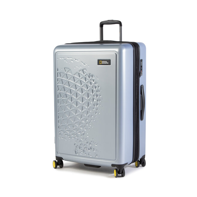 Valiză Mare Rigidă National Geographic Globe N162HA.71.23 Silver epantofi-Accesorii-Valize imagine super redus 2022