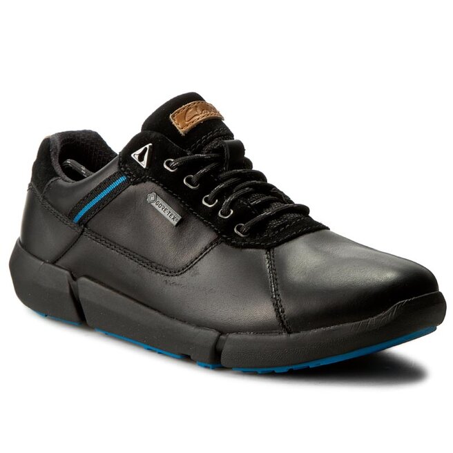 Pusba iai Clarks Triman Lo Gtx GORE TEX 261193367 Black Leather