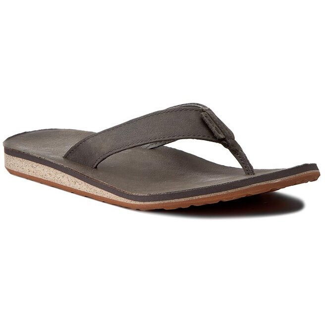 abky Teva Classic Flip Premium Leather 1009037 Grey eobuv.sk