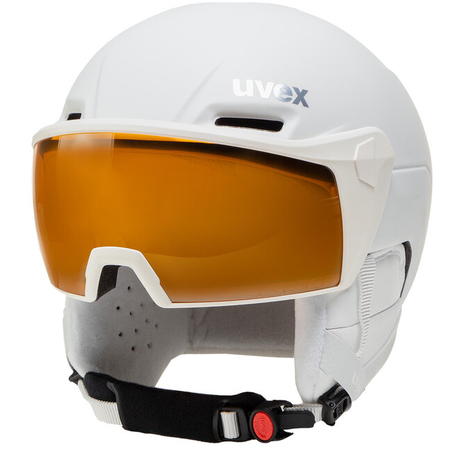 Uvex Hlmt 600 Visor White Mat Dames skihelmen