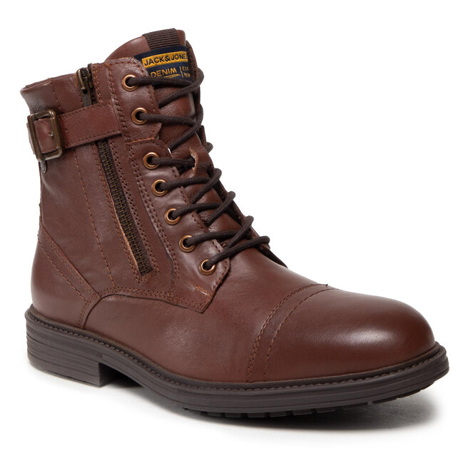 Jack&Jones Kozačky Jack&Jones Jfwholland 12217007 Cognac
