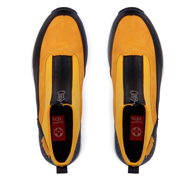 Rieker Polokozačky Rieker N6352-68 Schwarz / Honig / Schwarz / Gelb 68