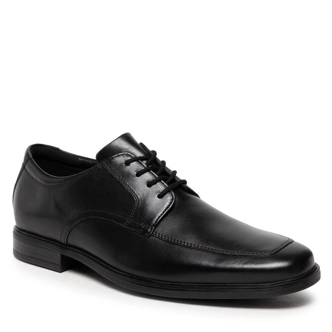 Pantofi Clarks Howard Apron 261621777 Black Leather