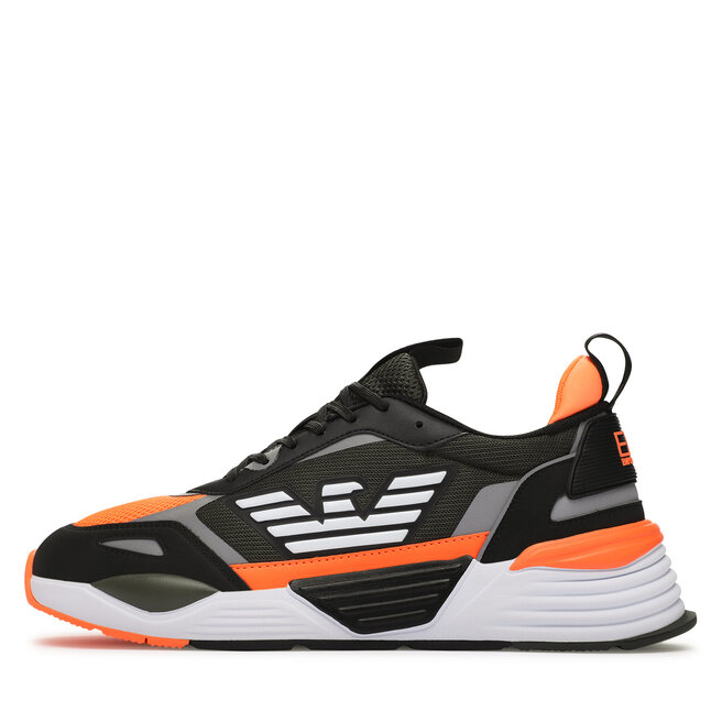 EA7 Emporio Armani Sneakers EA7 Emporio Armani X8X070 XK165 S918 Blk+Duff.Bag+Oran.Fl