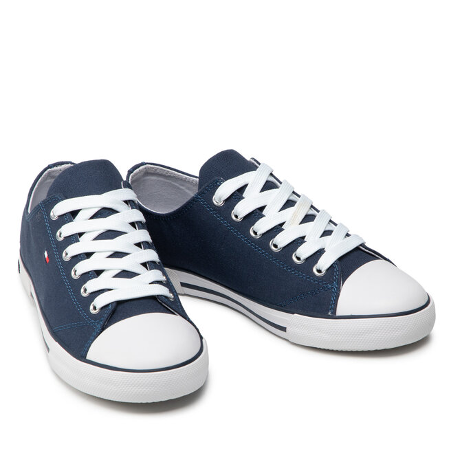 Tommy Hilfiger Кецове Tommy Hilfiger Low Cut Lace-Up Sneaker T3X4-32207-0890 S Blue 800