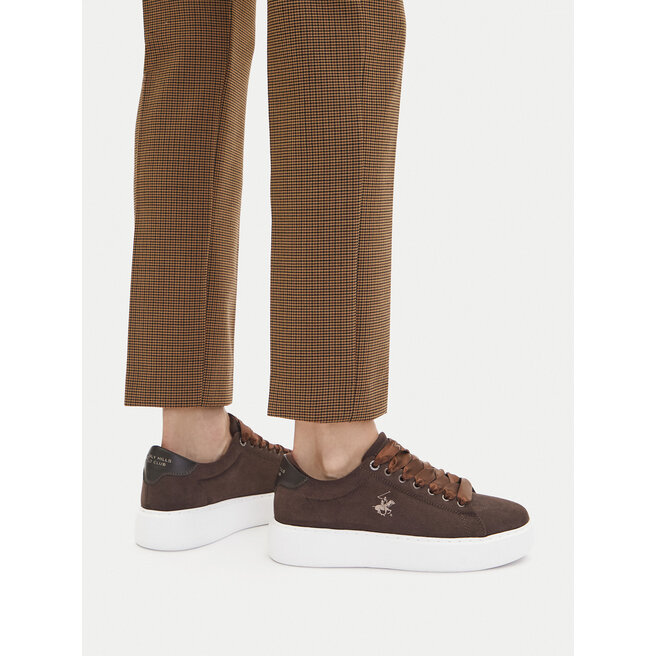 Sneakersy Beverly Hills Polo Club CEO-V12-712Z Brązowy - kobiece