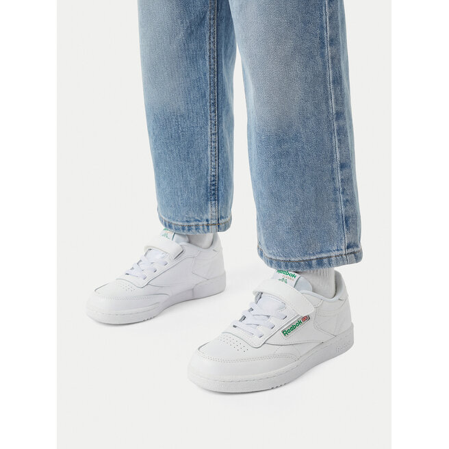 Sneakersy Reebok EO-CLUB C 1V 100010357 Biały - chłopięce