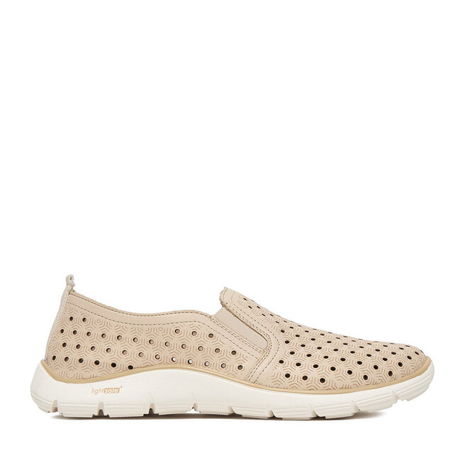 Półbuty Remonte CEO-D3G04-60 Beżowy - kobiece