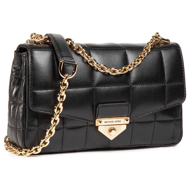 Handtasche MICHAEL Michael Kors Soho 30F0G1SL3L Black | de.eschuhe.ch