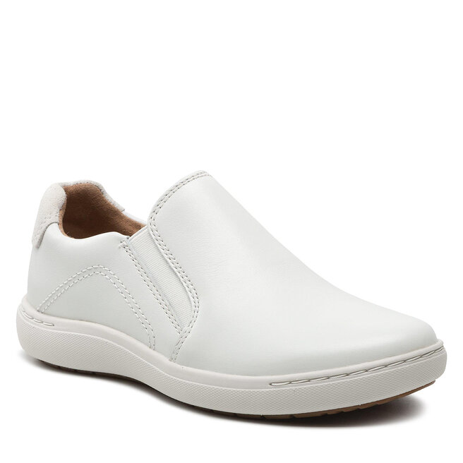 Pantofi Clarks Nalle Stride 261650024 White Leather