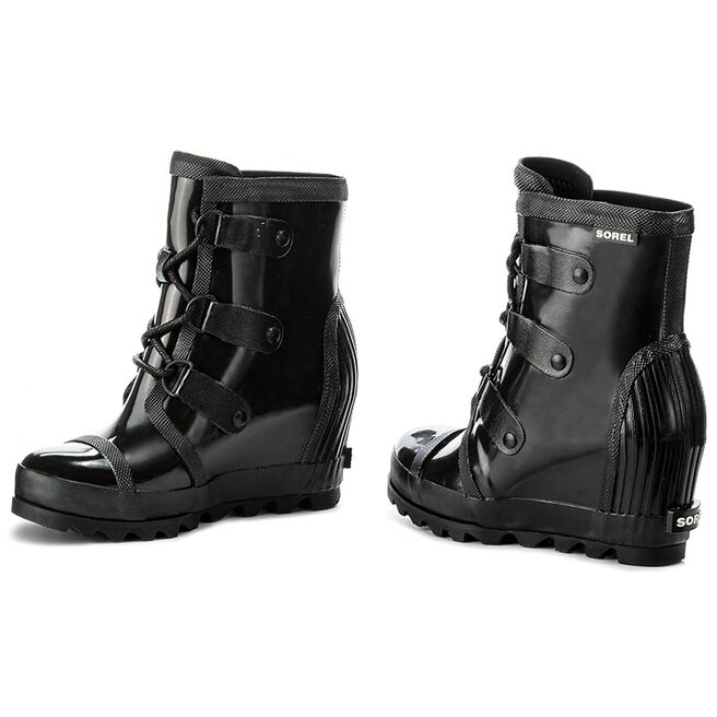 Sorel women's joan rain wedge chelsea gloss boot on sale