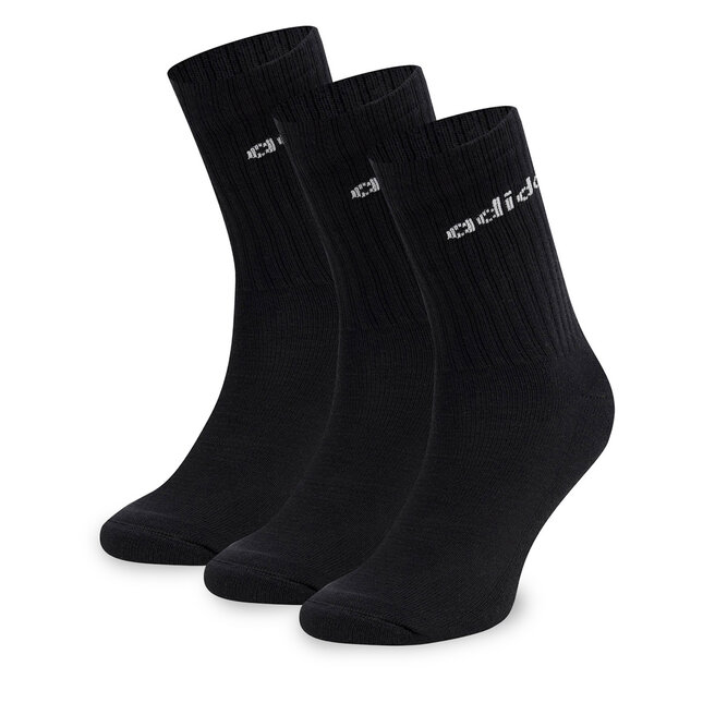 Zestaw 3 par wysokich skarpet unisex adidas IC1301 - Czarny