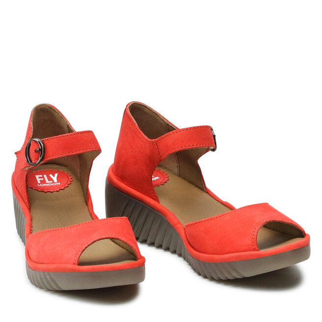 Fly london 2025 red wedges