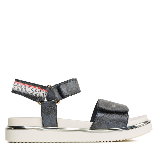 Sandały Tommy Hilfiger Platform Velcro Sandal - S Granatowy