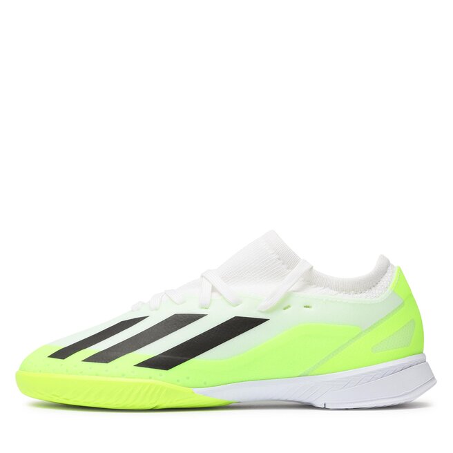 adidas Pantofi adidas X Crazyfast.3 In J IE1563 Ftwwht/Cblack/Luclem