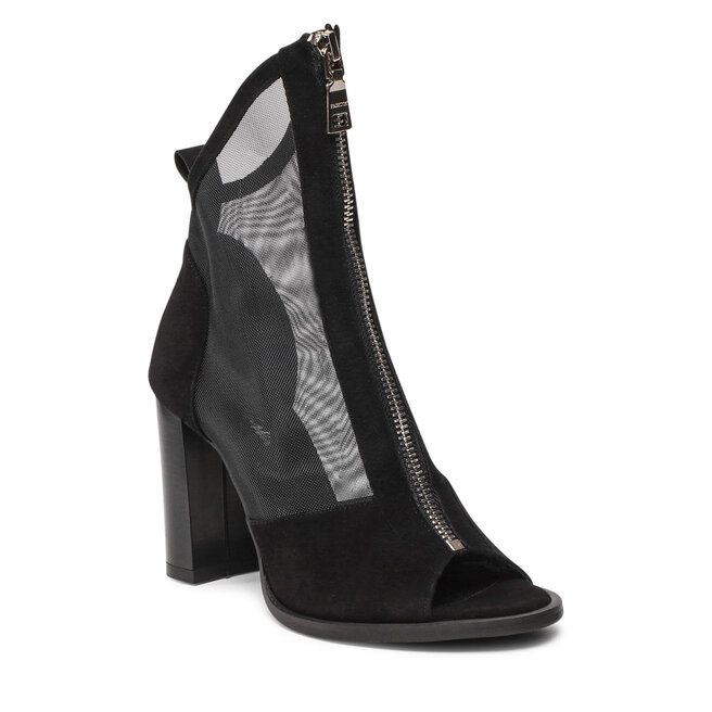 Botine R.Polański 1417 Czarny Zamsz