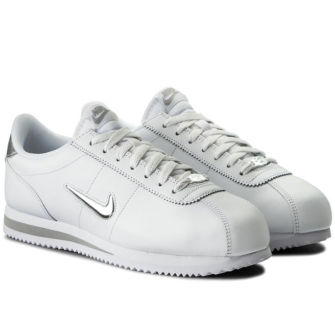 Ru compuesto violencia Zapatos Nike Cortez Basic Jewel 833238 101 White/Metallic Silver |  zapatos.es