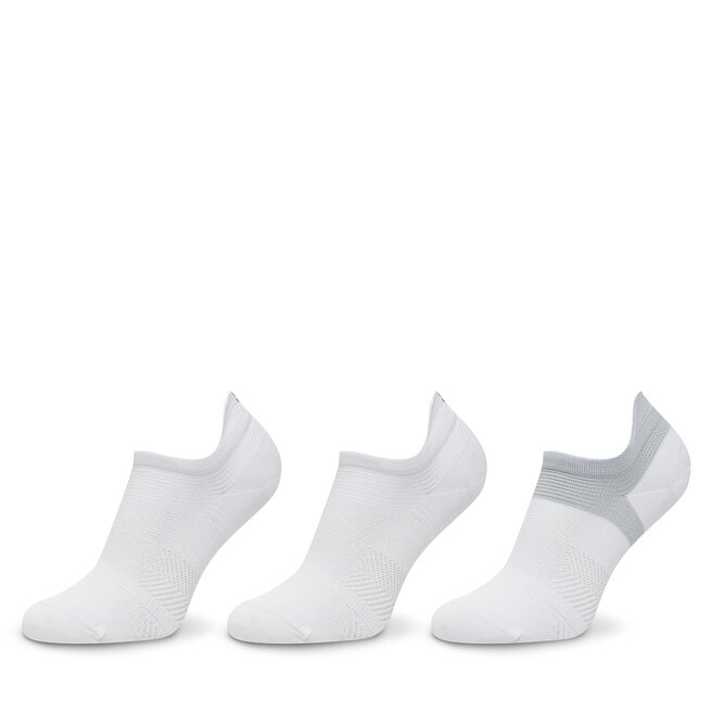 Zestaw 3 par niskich skarpet unisex Under Armour UA ArmourDry® Run - Biały