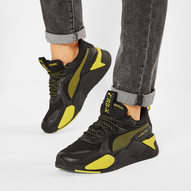 puma rsx black reflective