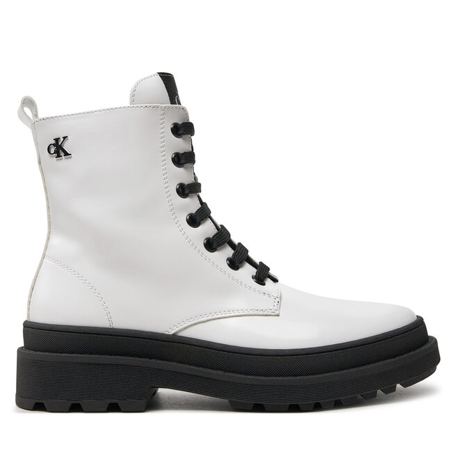 Trapery Calvin Klein Jeans Lace-Up Bootie - S Biały