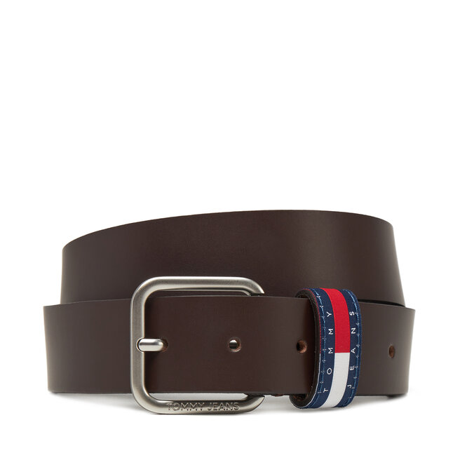 Pasek Męski Tommy Jeans Ryan 3.5 - Brązowy