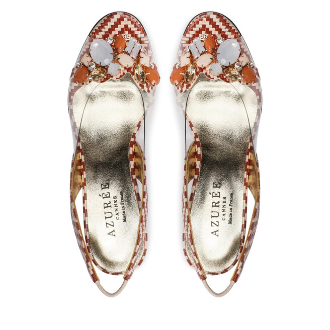 Azurée Sandalen Azurée Mangi 10F Filo Terra/Motif Camel