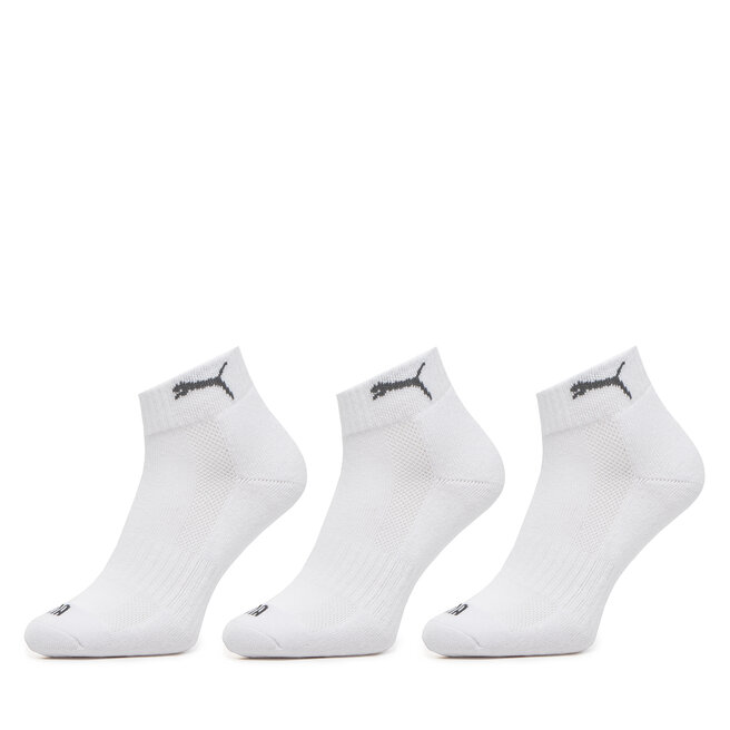 Zestaw 3 par wysokich skarpet unisex Puma - 02 Biały