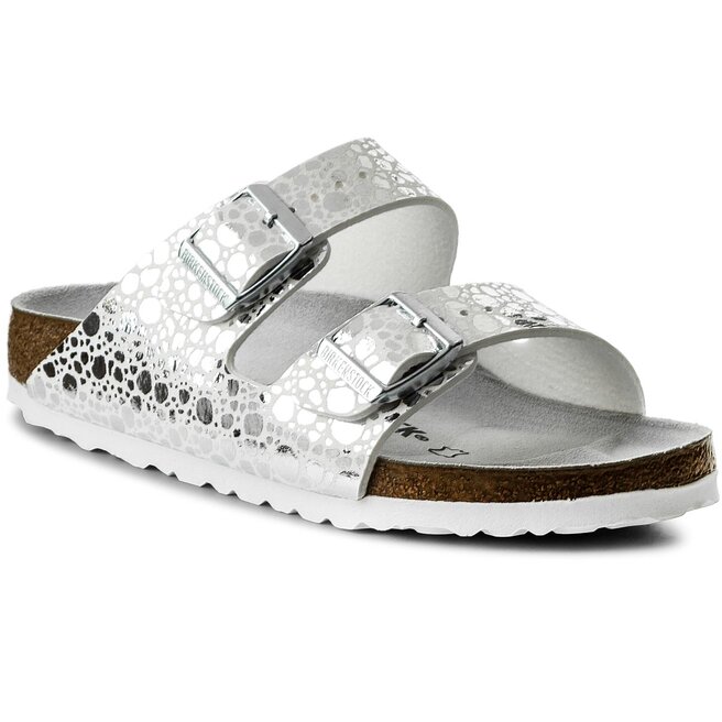 Birkenstock arizona metallic shop stones silver