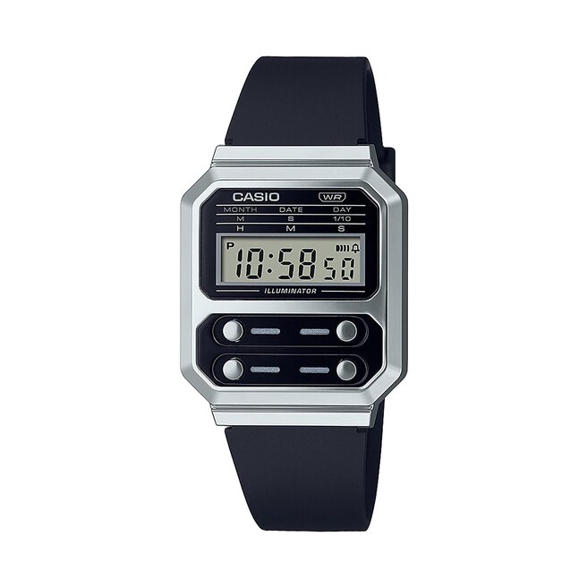 Ρολόι Casio A100WEF-1AEF Silver/Black