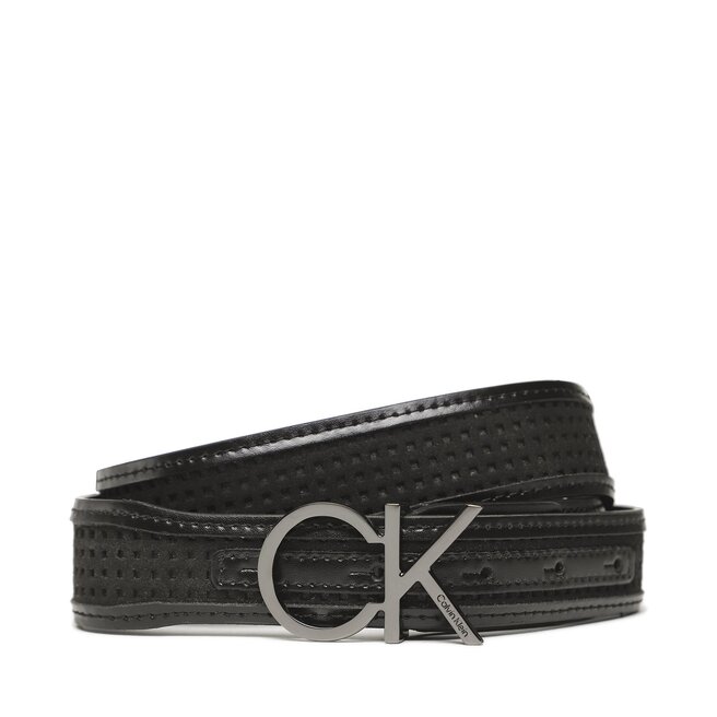 Curea de Damă Calvin Klein Re-Lock Insert 3 Cm Perf Belt K60K610497 BAX