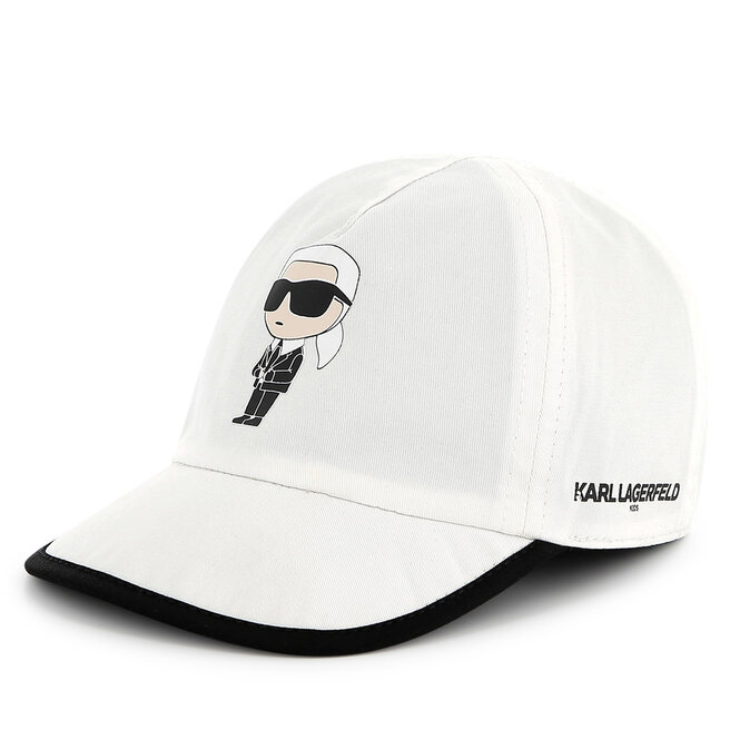 Czapka z daszkiem KARL LAGERFELD - Biały