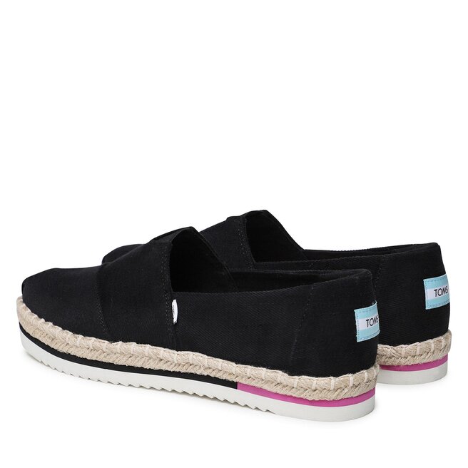 Toms Espadrilles Toms Alpargata Platform Rope 10017831 Black