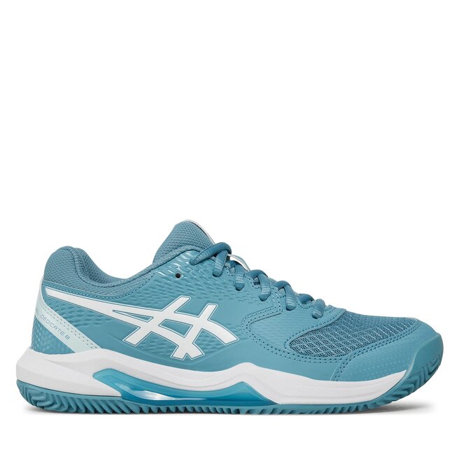 Asics Pantofi Asics Gel-Dedicate 8 Clay 1042A255 Gris Blue/White 400