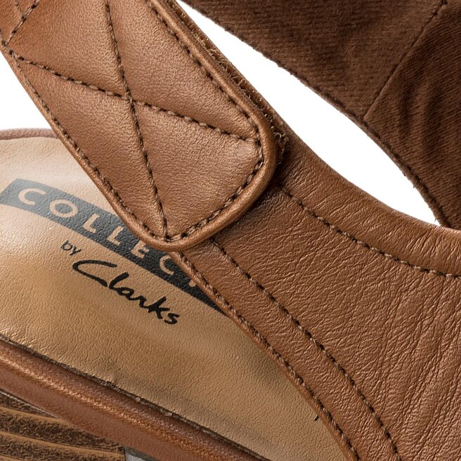 Sandales Clarks Deva Jayleen 261307494 Tan Leather chaussures