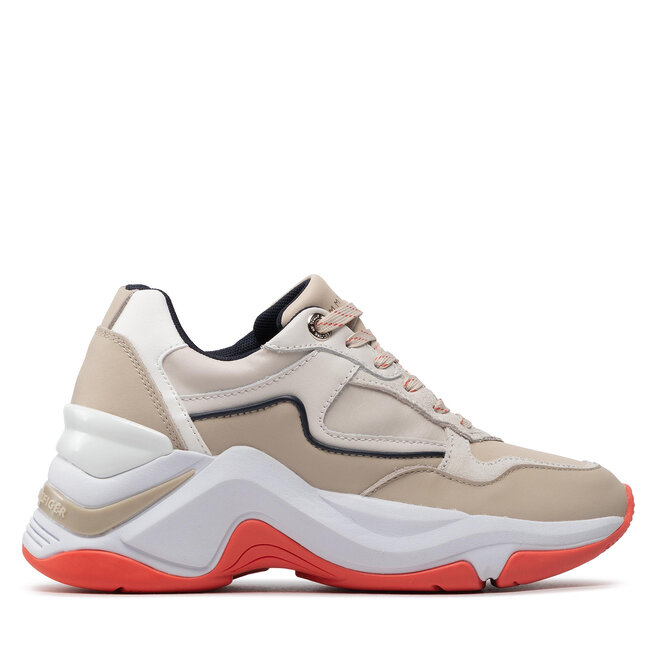 Tommy Hilfiger Sneakers Tommy Hilfiger Chunky Sneaker Seasonal Pop FW0FW06757 Classic Beige ACI