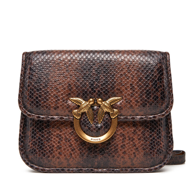 Torebka PINKO Love Box Bag Fl Mini PE 25 PLTT 104297 - Brązowy