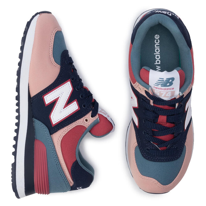 Sneakersy New Balance WL574INA Granatowy | eobuwie.com.pl