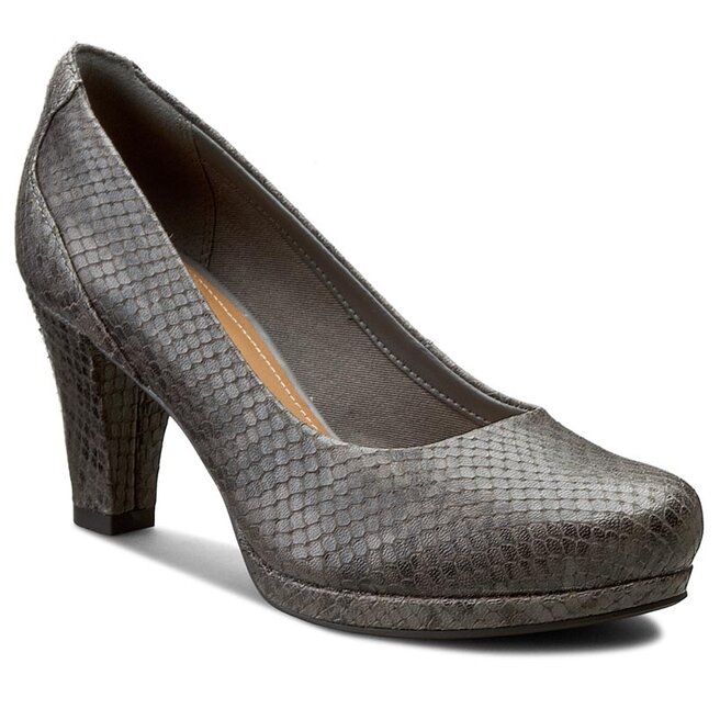 Polobotky Clarks Chorus Chic 261195334 Taupe Snake eobuv.cz