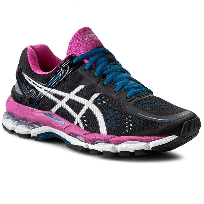 Scarpe Asics Gel Kayano 22 T597N Black Silver Pink Glow 9093