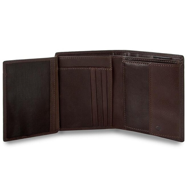 Strellson Cartera grande para hombre Strellson Billfold V8 4010001300 D.Brown 702