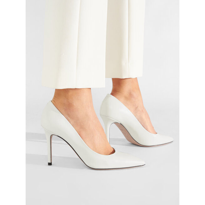 Boss Stilettos Boss Eddie Pump 90-C 50470445 10158393 01 Open White 114