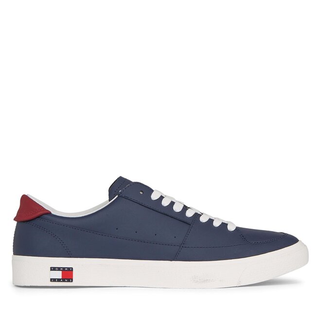 Sneakersy Tommy Jeans Tjm Vulcanized Leather - Niebieski