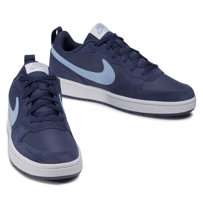 nike court borough navy and white