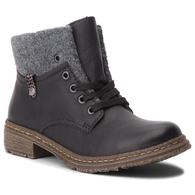 Rieker Outdoorová obuv Rieker 74234-00 Schwarz Kombi