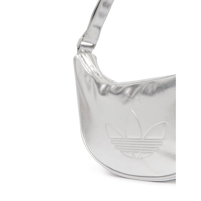 Torebka adidas Adicolor Half Crescent Bag Metallic Pu KR1562 Srebrny -